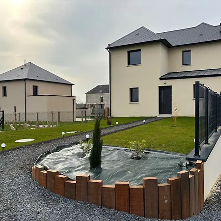 דירה Champ De Ble Apt Neuf Independant Plain Pied Dans Maison Contemporaine Decoration Soignee Tout Confort, 1 Chambre, Sdb, Wc, Canape Lit, Terrasse Amenagee, Grand Terrain Parking Prive A 15 Mn De Caen Et 10 Mn Debayeux Proche Plages Du Debarquement Loucelles