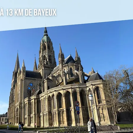 Champ De Ble Neuf Independant Plain Pied Dans Maison Contemporaine Decoration Soignee Confort Terrasse Amenagee, Grand Terrain Parking Prive A 15 Mn De Caen Et 10 Mn Debayeux Proche Plages Du Debarquement Apartmán Loucelles