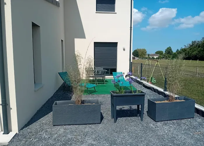 Appartamento Champ De Blé Neuf Indépendant Plain Pied Dans Maison Contemporaine Décoration Soignée Confort Terrasse Aménagée, Grand Terrain Parking Privé à 15 Mn De Caen Et 10 Mn Debayeux Proche Plages Du Débarquement *